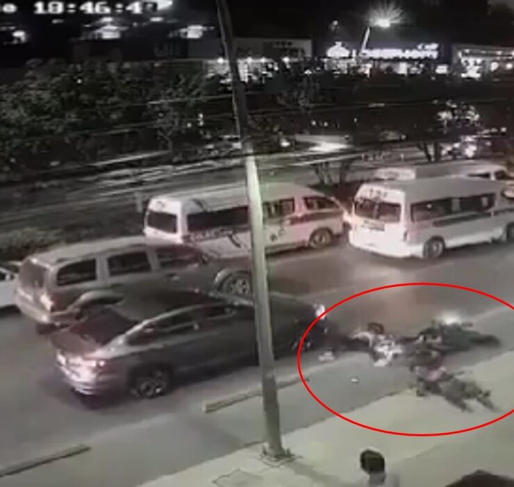 Motociclista atropelló a peatón que cruza la ciclovía en Chiapas