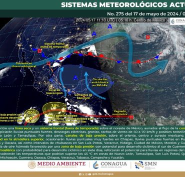 SMN prevé posibles torbellinos en Coahuila, Nuevo León y Tamaulipas