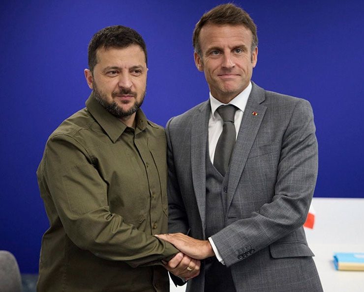 Zelenski habló con Emmanuel Macron para afianzar los lazos